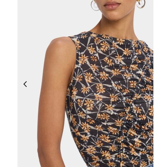 NWOT Ulla Johnson Medea Asymmetric Shirred Top in Aura SZ M - Picture 4 of 7